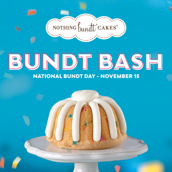Corner Bakery Cafe campaign creative for National Bundt Day
