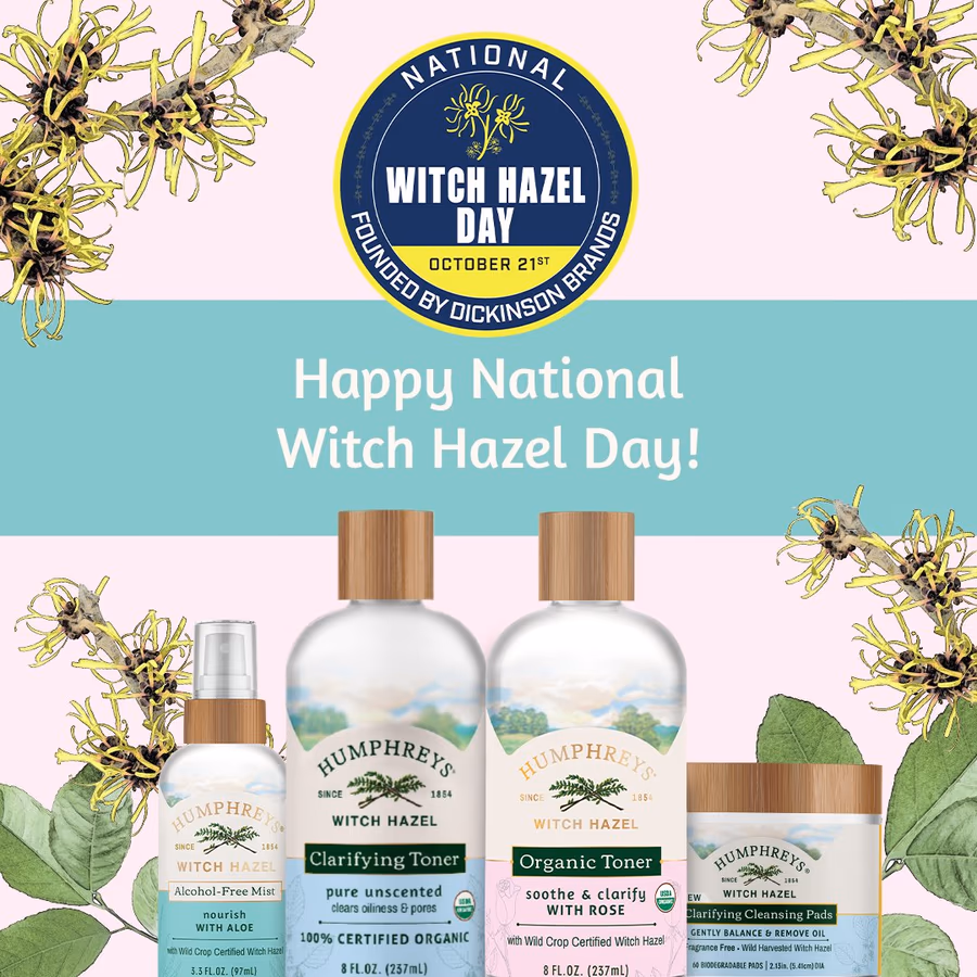 Dickinson Brands Inc. campaign creative for National Witch Hazel Day