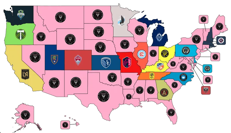 Most Popular MLS Team by State, Holiday Calendar