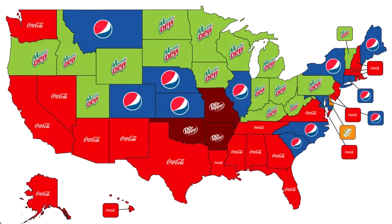 Most Popular Soda by State, Holiday Calendar