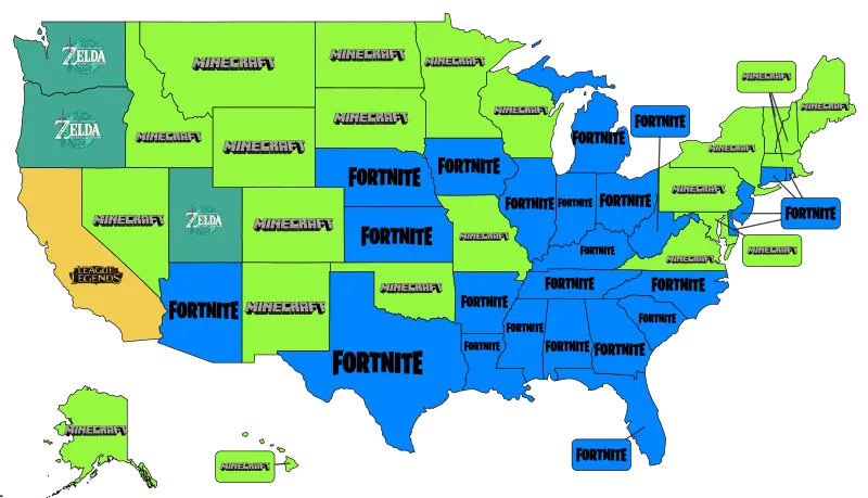 Most Popular Video Game by State, Holiday Calendar
